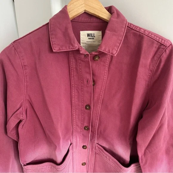 ✨Sezane Will Pink Ombré Jacket, S - Picture 4 of 6